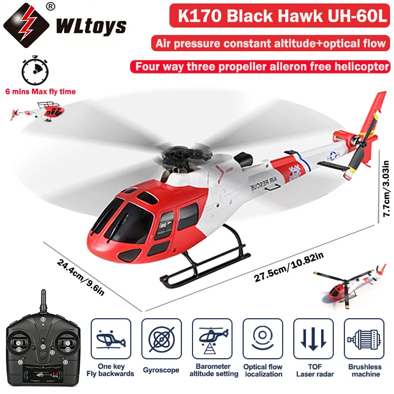 WLtoys 4CH K150-AS350 RC Helic - огляд і ціна Rc Helicopter Gas