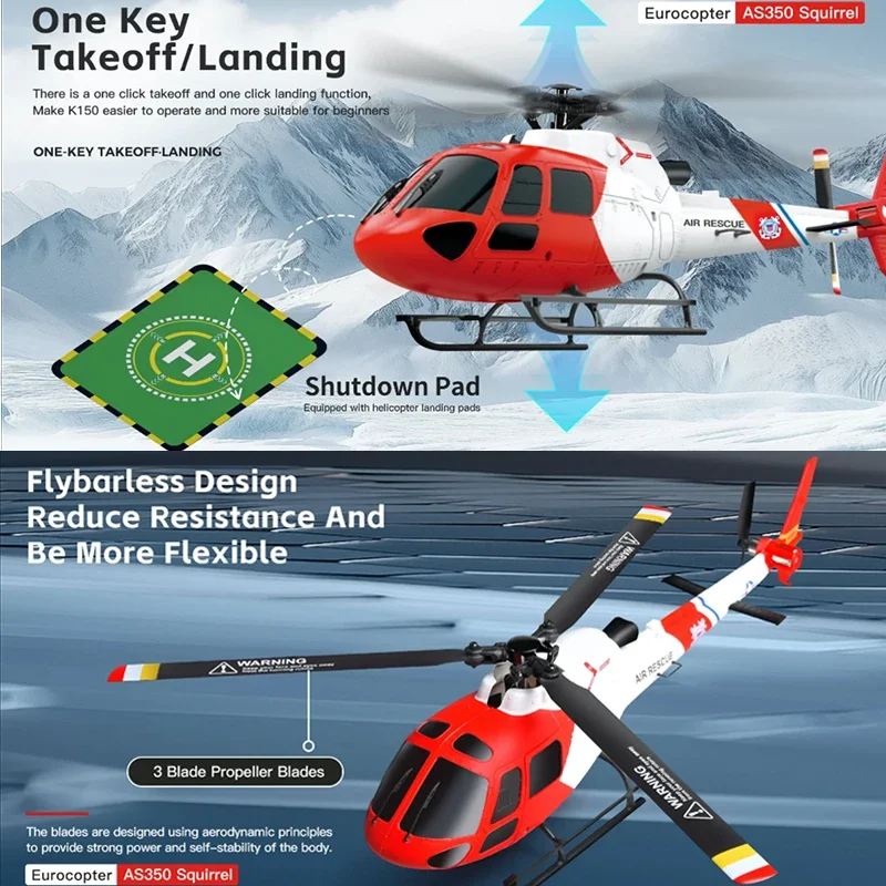 WLtoys 4CH K150-AS350 RC Helic - огляд і ціна Rc Helicopter Gas