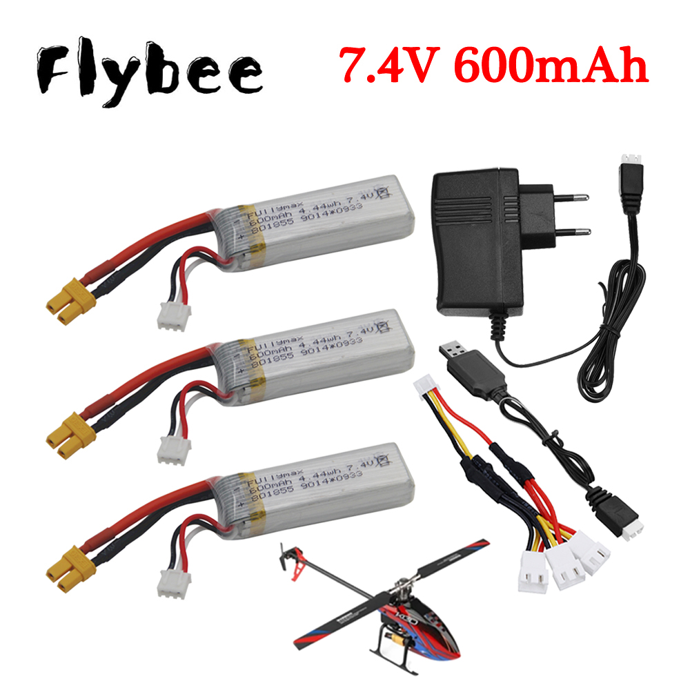 7.4V 600mAh Lipo Battery +7.4V - огляд і ціна Rc Helicopter Charger