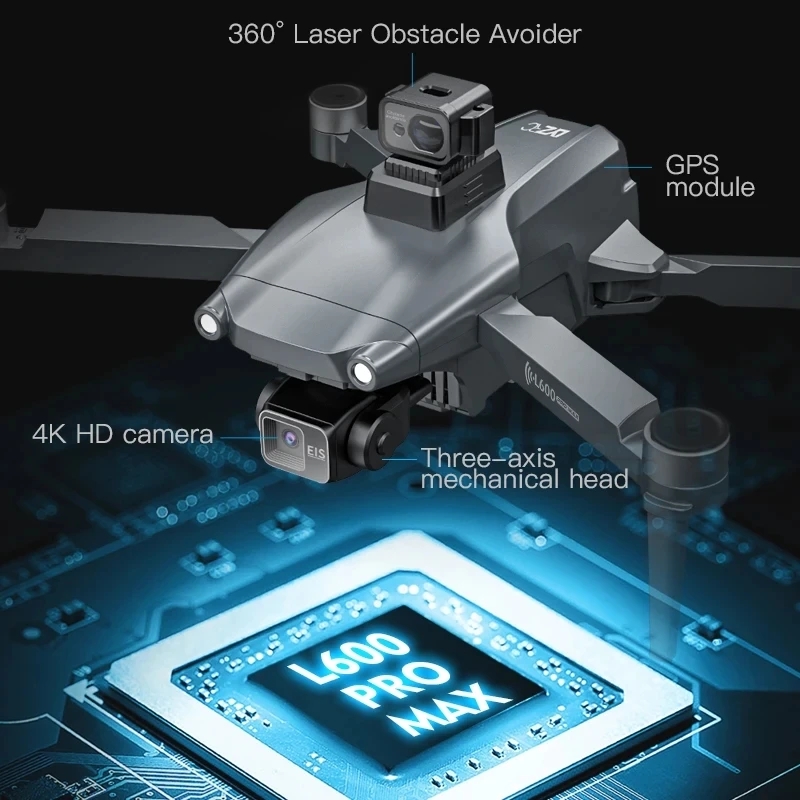 L600 PRO MAX GPS Drone Profess - огляд і ціна Rc Helicopter Electric