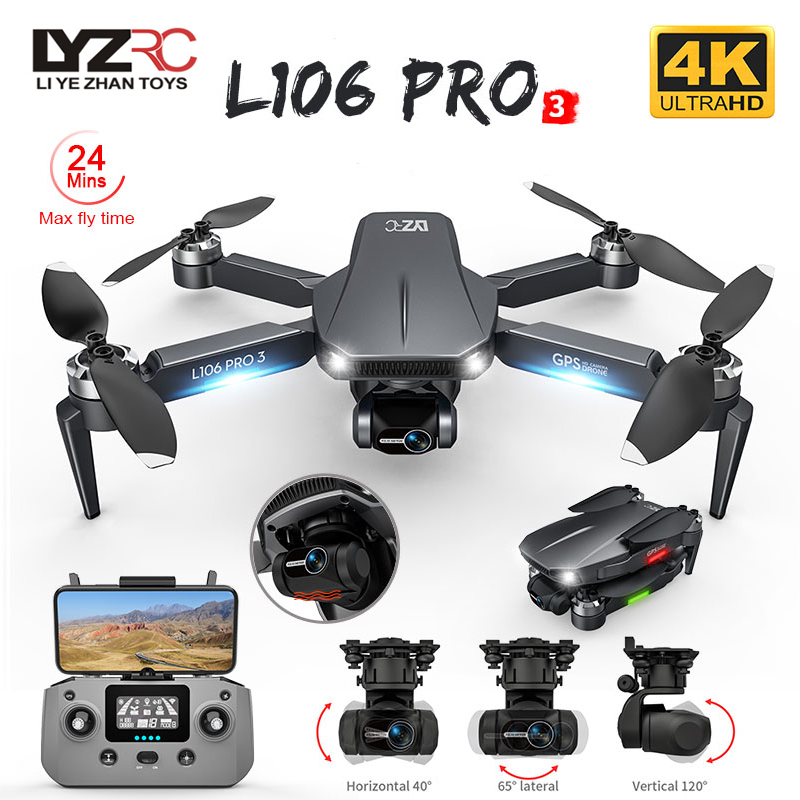 L106 Pro 3 Drone 5G WIFI FPV F - огляд і ціна Rc Helicopter Charger