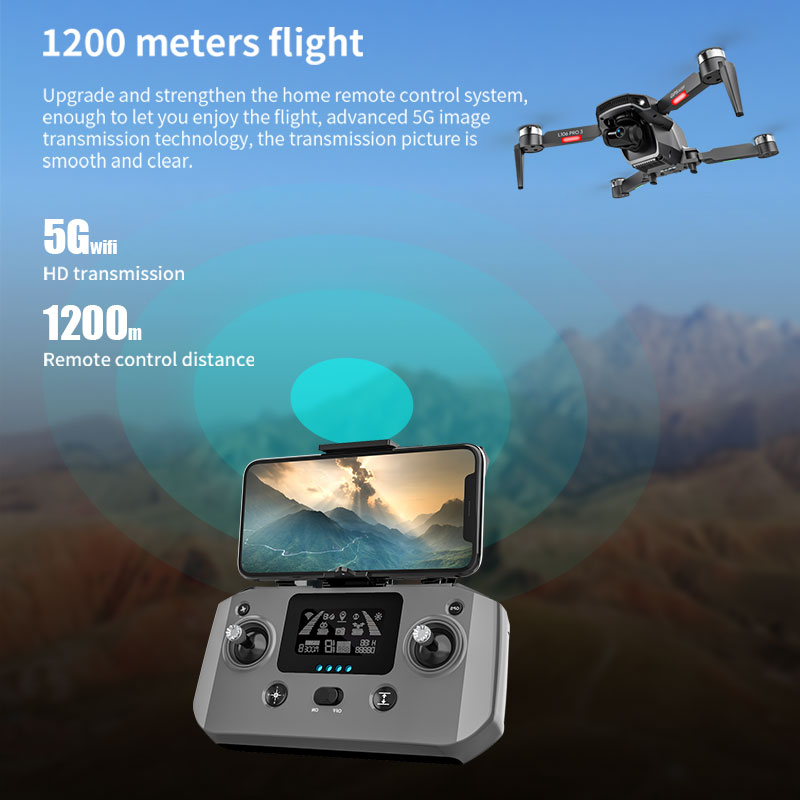 L106 Pro 3 Drone 5G WIFI FPV F - огляд і ціна Rc Helicopter Charger
